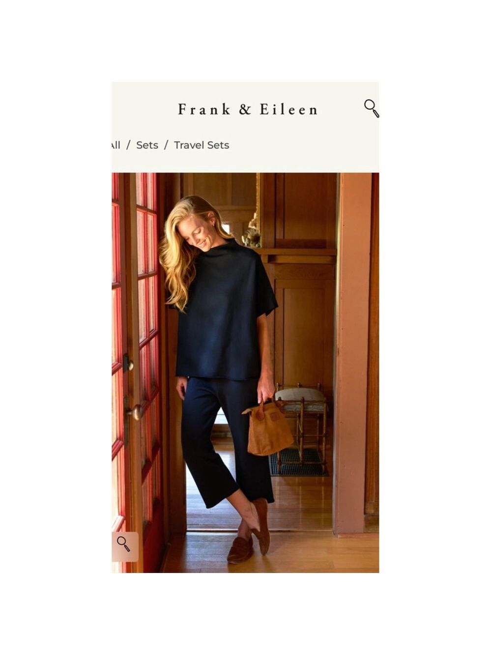 New Frank & Eileen Audrey Funnel Neck Capelet One Size Navy